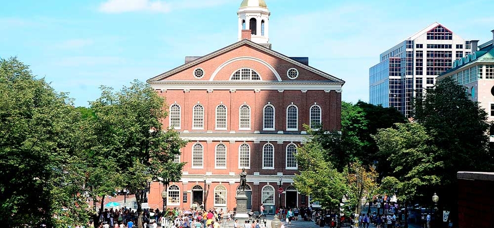 exterior shot of fanueil hall