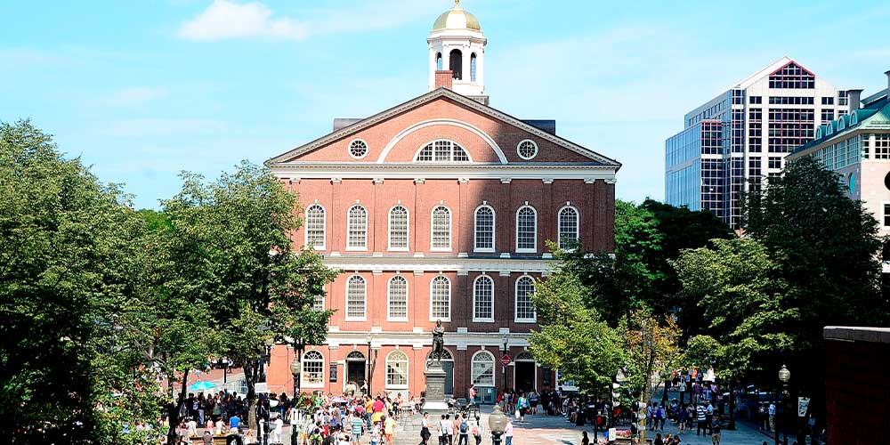 exterior shot of fanueil hall