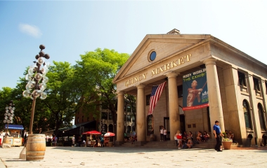 exterior shot of quincy market