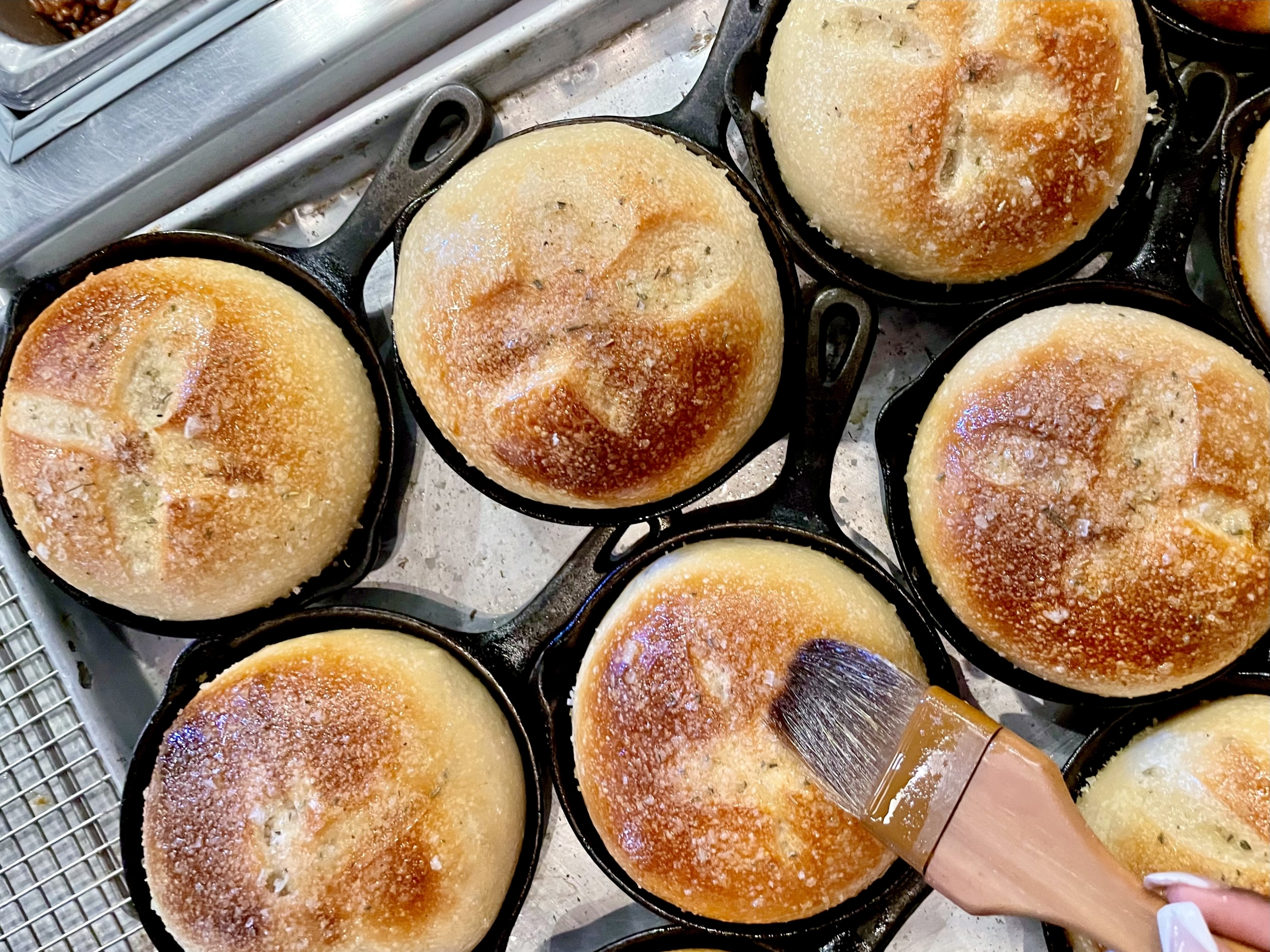 Vintage Cast Iron Danish Cake, or Aebleskiver Gem Pan in 2023