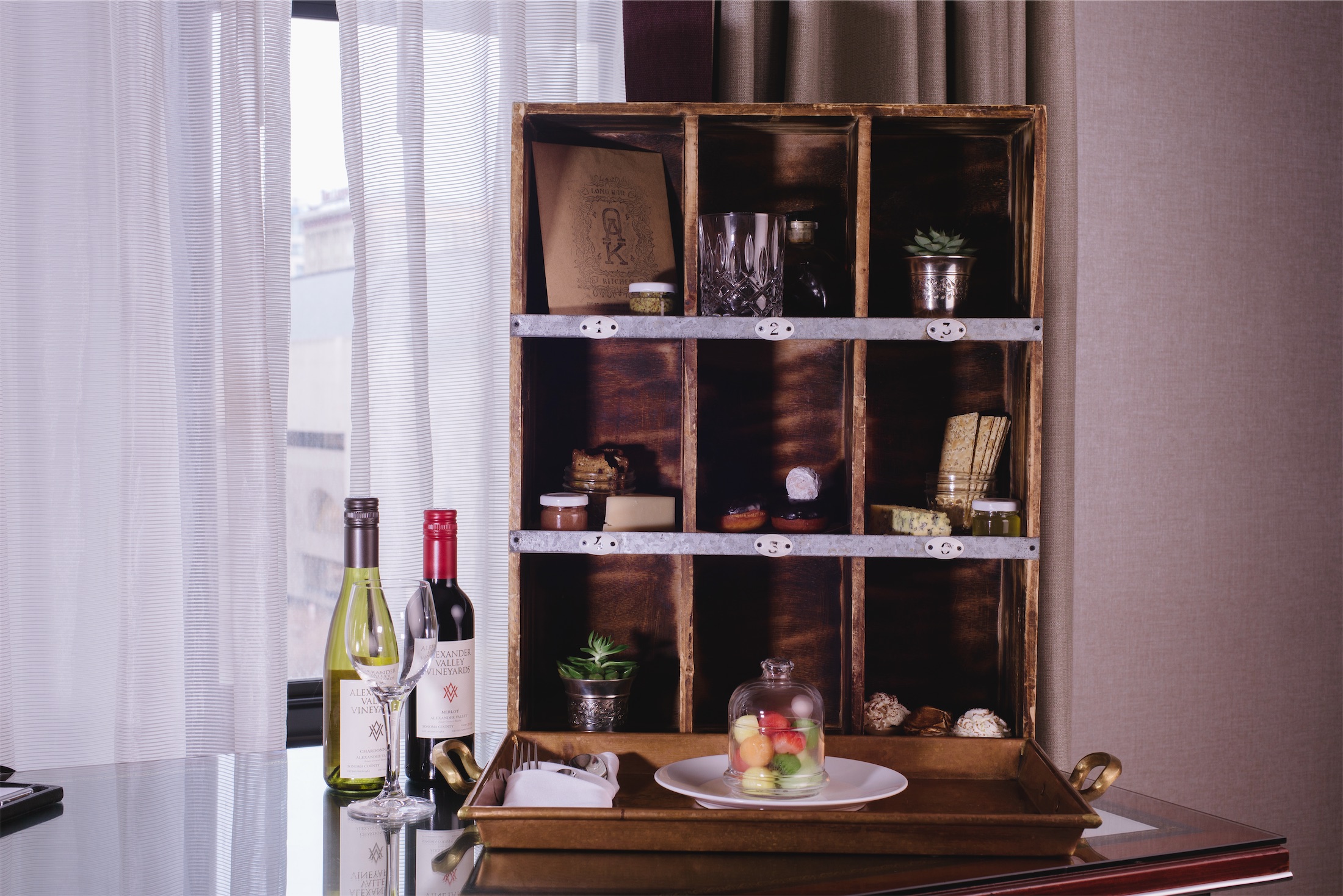 dessert display case