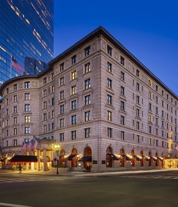 Fairmont Copley Plaza at dusk, Boston